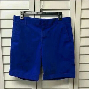 Stylus Boyfriend Bermuda Shorts Size 8 Royal Blue